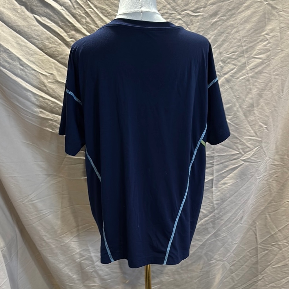 Lou & Grey Blue Relaxed Boxy Short Sleeve Tee - Picture 4 of 5